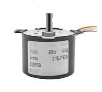 2PCS Miniature Permanent Magnet Synchronous Motor AC Low Speed Motor 1.2~50RPM Slow Gear Small Motor High Torque Stepper Motor(2PCS_10)