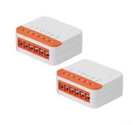 2pcs, MINIR4 Switch Breaker 2-Way Light for Relay Module with WiFi APP Control, Timing Function, 10A 2400W, for TUV CE Certified Industrial Use