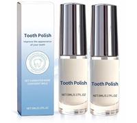 2Pcs Miraloud Tooth Polish,Tooth Whitening Paint - Instant White Teeth,Gentle & Safe Formula,Simple & Portable White Paint for Teeth - Regain Confident Smile