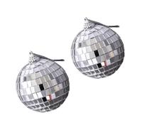 2pcs Mirror Ball Ornament Acrylic Decorative Props for Photography | Smooth Hand Feel, Easy to Clean, Waterproof Finish, for Food and Cosmetics Display Decoration