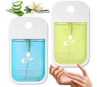 2PCS Mist Hydrating Hand Sanit-izer Spray for Adults,Portable Travel Size,Cleanses Your Hands,Spray Hand Sanit-iser,Mini Hand Sanit-iser Sp-ray,Travel Ha-nd Sanit-iser Sp-ray,Multi Flavor,Vanill Aloe