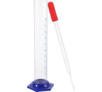 2pcs Ml Glass Measuring Cylinder Set for Laboratory Chemistry