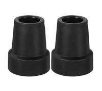 2pcs Mm Black Rubber Replacement Cane Tips for Walking Stick
