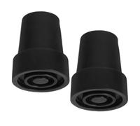 2pcs Mm Black Rubber Replacement Tips for Canes and Hiking Poles