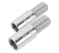 2pcs MM Chrome Plated Copper Valve Stem Extension for Car Tires | Metal Angle Adapter, Rust Resistant Finish, for Truck Valves, Motorcycles, Bicycles, Tire Maintenance