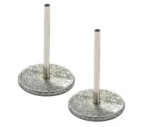 2pcs MM Stainless Steel Nail Drill Bit for Acrylic and Gel Residue | Flat round Disc, Precision Control, Portable Use, for Home Users and Salon Technicians