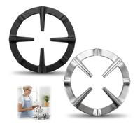 2Pcs Mocha Pot Holder 13cm Cast Iron Universal Mocha Pot Stand Universal Non Slip Cooktop Rack Durable Gas Stove Reducer and Coffee Stand for Compatible with Gas Hobs Pans and Small Cookware