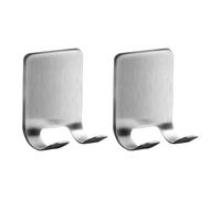 2Pcs Modern Bathroom Organizers Stainless Steels Shaver Hook Wall Mounted Shaver Holder Storage Easy to Use Stainless Steel Bathroom No-Drill Cutter Holder