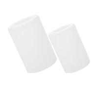 2pcs Modern Cylindrical Glass Lamp Shade for E27 Base, Milky White | Easy Installation, Frosted Finish, Glare Control, for Pendant Lights and Wall Sconces in Hotel Rooms