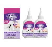 2Pcs Mold Remover Gel,Household Mold Cleaner,100ml Wall Molds Remover,Highly Effective in Penetration,Not Damage The Surface,Deep Clean Formula,for Grout Tile Home Kitchen Windows