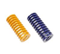 2PCS Mold Spring Spiral Stamping Compression Die Springs OD 20mm ID 10mm L 20-100mm 1Yellow/1Blue(75mm)