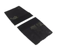 2Pcs MOLLE Side Plate Panels R-Style Chest Rig Side Mag Pouch With D3CR MK3 MK4 Hunting Vests Airsoft Tactical Gear for Team Activities(Mcbk)