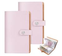 2pcs Money Savings Challenge Wallet Book, 100 Envelopes Saving Challenge