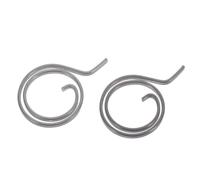 2pcs Mortise Lock Handle Spring 20mm Flat Coil Torsion Return for Door | Black Iron Spring Steel Material, Resists Deformation, Improves Latch Return, Suitable for Lock Repair and Office Use