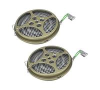 2pcs Mosquito Coil Holder, Hanging Mosquito Coil Incense Burner Holder with Lid for Home Outdoor Camping Traveling