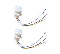2PCS Motion Sensor Switch, 85-265V Infrared Human Body Induction Sensor Detector Light Switch