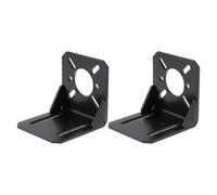 2Pcs Motor Mounting Brackets, Steel L Type for 750 775 855 895 850 DC Motor | Universal fixing base, black coated, for 3d printer and CNC machine tools, for 28/35/42 stepper motor