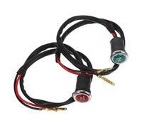 2pcs Motorbike Gear Indicator Light Black Rubber Reverse Display Lamp