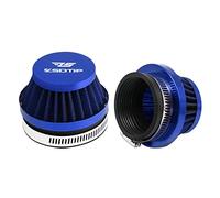 2PCS Motorcycle 45MM Air Intake Filter Universal Carburetor Air Filter Cleaner for Dirt Pit ATV SSR TTR Bike Breather Filter Fit for Many Different Carburetors (Blue 45MM)