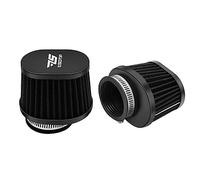 2PCS Motorcycle Air Filter Universal 45MM Replacement Filter Dirt Bike High Performance Air Filters Fit Motocross Carburetor Cleaner for Pit Bike Scooter Moped ATV (Black)