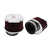 2PCS Motorcycle Air Filter Universal 55MM Replacement Engine Filter Dirt Bike High Performance Air Filters Fit Motocross Carburetor Cleaner for Pit Bike Scooter Moped YAMAHA HONDA SUZUKI KAWASAKI ATV