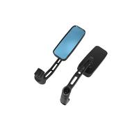 2PCS Motorcycle Aluminum Square Rearview Reverse Side Mirrors 8mm 10mm Black Universal For Harley For Honda For Scooter,Protection Accessories