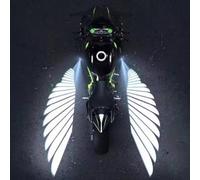 2Pcs Motorcycle Angel Wings Projection Light Kit, Underbody Ghost Shadow Lights, Waterproof Ambient Lighting Accessories for Motorcycle, Electric Vehicles (White)
