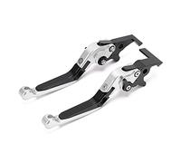 2pcs Motorcycle Brake Levers Adjustable CNC Aluminum Alloy Replacement for ADV150 2019-2021 (Silver)