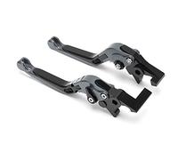 2Pcs Motorcycle Brake Levers Adjustable CNC Aluminum Alloy Replacement for Forza 250/300/350 2018-2021 (Grey)