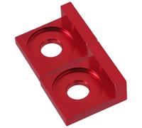 2pcs Motorcycle Chain Adjuster Block for Rear Axle, 12mm Hole Red | Aluminum Alloy Build, Lightweight Tension Setting, for Road Riding and Repair, Rear Sprocket Fit