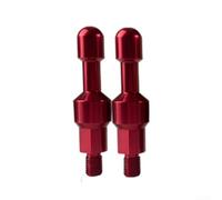 2Pcs Motorcycle CNC Aluminum Rear View Mirror Hole Decorative Screws Cover, Quality Anodized Finish For Most Bikes, Black Red Blue Gold Silver(red)