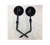2pcs Motorcycle For Peugeot For Django Rearview Mirror Black Gray Chrome(Blackened version)