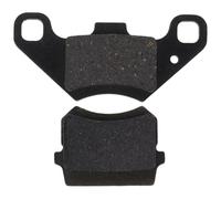 2pcs Motorcycle Front Brake Pads Set for Road Vehicles and Calipers | Iron Construction, Black Finish, DIY Friendly Fit, Daily Commuting and Road Riding, Front Rear Upgrade