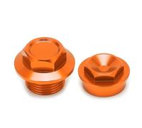 2pcs Motorcycle Front Wheel Axle Nut M20x1.5 Aluminum Replacement for SXF 250-450 2015, Compatible with FC FE TE TX TC FX XC EXC 2016-2021 (Orange)