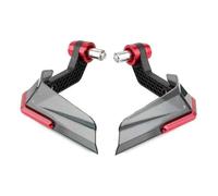 2Pcs Motorcycle Handguard for Ninja H2/Ninja H2 SX, Windproof Hand Protector with Collision Defense for Various Motorbikes,C/Red