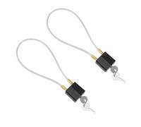 2PCS Motorcycle Helmet Locks with Keys Dead-Lacking Design Compatible for Bicycles Safety