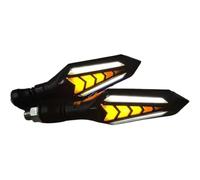 2pcs Motorcycle Indicators Turning For VERSYS 1000 VERSYS1000 Cuscino, Arrows LED Turn Signal Lamp, Doublesided Sequential Flowing Flash Indicator,White
