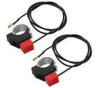 2pcs Motorcycle Kill Switch for Mini Bike 7/8 Inch Handlebar Mount | Alloy and Plastic Build, Momentary Stop Control, Easy Install for Quad Bikes, Rainy Rides, Snowmobile Use