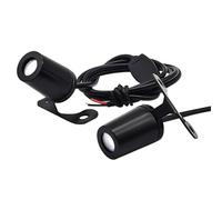 2Pcs Motorcycle LED Underbody Light Projector Ghost Angel Wings Light(2PCS Blue)