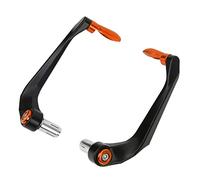 2pcs Motorcycle Levers Guard Set Aluminum Alloy Brake Clutch Handlebar Protector for Mountain Bikes (Orange)