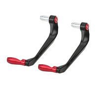2pcs Motorcycle Levers Guard Set Aluminum Alloy Brake Clutch Handlebar Protector for Mountain Bikes (Red)