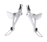 2Pcs Motorcycle Metal Foot Pedal Replacement Aluminum Alloy Foot Boards Left Right Side Footrest Footpegs Pedals Aluminum Alloy Foot Boards