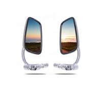 2pcs Motorcycle Mirrors 7/8" 22mm Handlebar Bar End Square Rearview Side Mirror Cruiser Chopper Cafe Racer Old School Bobber Motorcycle Rear View Mirrors