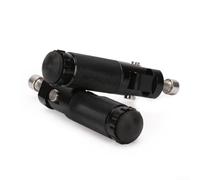 2pcs Motorcycle Pedals Aluminum Alloy Folding Round Pedals Rebound Type Design with 8MM Fitment for Secure Motorcycle Foot Control and Stability (Black)