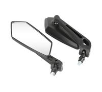 2pcs Motorcycle Rearview Mirror 10mm Handlebar ABS Plastic Scooter Modification Accessories Durable Black-powder Coated Motorcycle Rear View Side Mirrors