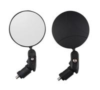 2Pcs Motorcycle Round Auxiliary Rearview Handlebar End Mirror 360° Rotation Wide Angle Adjustable Convex Mirror Moto Accessories Rearview Mirror