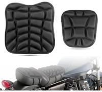 2Pcs Motorcycle Seat Cushion for FL Hydra Glide 1949-1957, Shock-Absorbing Breathable Fabric Honeycomb Soft Motorcycle Pads for Long Rides,B/Style 2