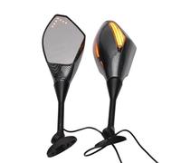 2PCS Motorcycle Turn Signal Integrated Indicator Lights Rearview Mirrors For CBR600RR CBR1000RR 2004-2008