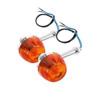 2PCS Motorcycle Turn Signals Amber Blinkers Weatherproof Low Power Motorbike Turn Light with Fast Response for All Weather