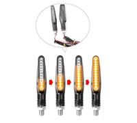 2PCS Motorcycle Turn Signals Light 12V LED Tail Flasher Flowing Water Blinker Bendable Motorcycle Flashing Lights,obvious